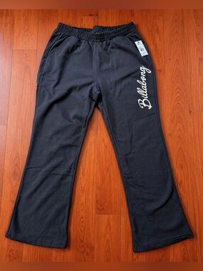 Billabong Wave Runner Flare Leg Women's Size Large Sweat Pants NWT